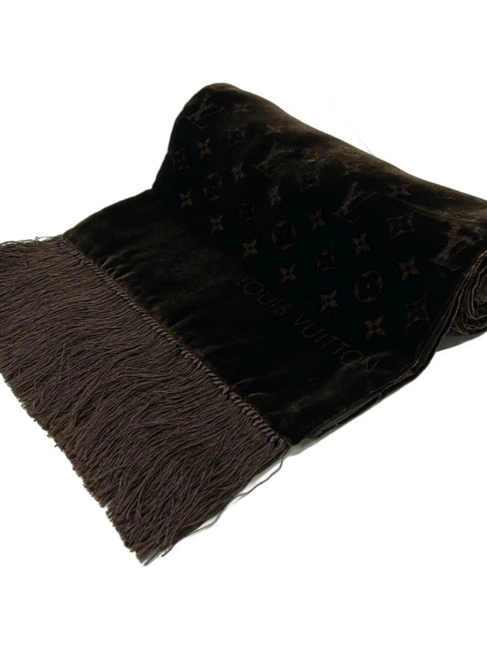 LOUIS VUITTON Ecialpvroulle. M71994 Black Unconfirmed Scarf